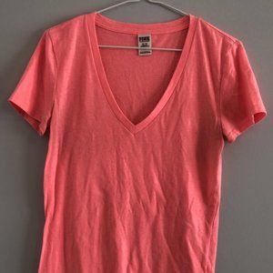 Bright Pink V-neck Tshirt